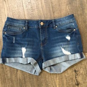 🔴Jeans shorts, dark wash